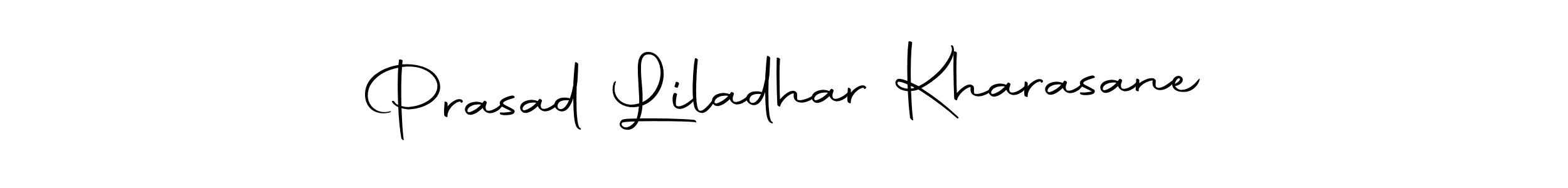 The best way (Autography-DOLnW) to make a short signature is to pick only two or three words in your name. The name Prasad Liladhar Kharasane include a total of six letters. For converting this name. Prasad Liladhar Kharasane signature style 10 images and pictures png