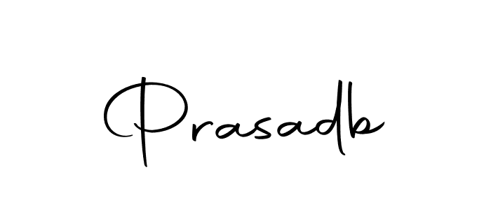 Use a signature maker to create a handwritten signature online. With this signature software, you can design (Autography-DOLnW) your own signature for name Prasadb. Prasadb signature style 10 images and pictures png