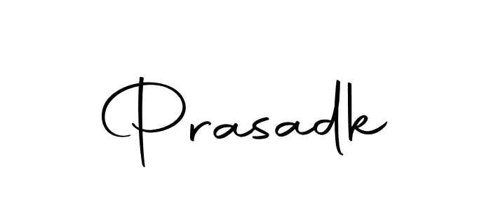 The best way (Autography-DOLnW) to make a short signature is to pick only two or three words in your name. The name Prasadk include a total of six letters. For converting this name. Prasadk signature style 10 images and pictures png