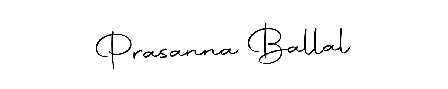 How to make Prasanna Ballal name signature. Use Autography-DOLnW style for creating short signs online. This is the latest handwritten sign. Prasanna Ballal signature style 10 images and pictures png