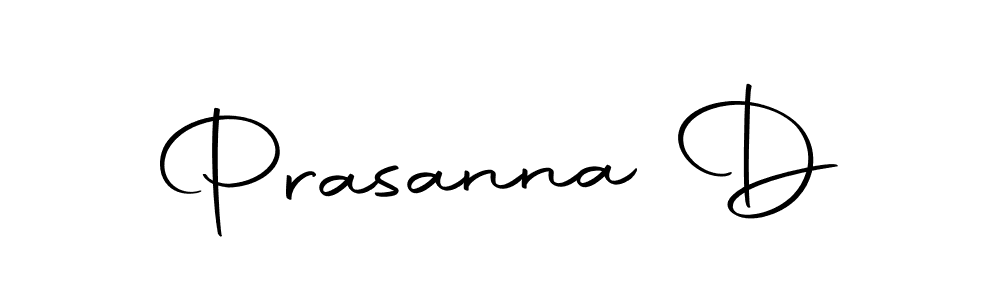 Make a beautiful signature design for name Prasanna D. Use this online signature maker to create a handwritten signature for free. Prasanna D signature style 10 images and pictures png