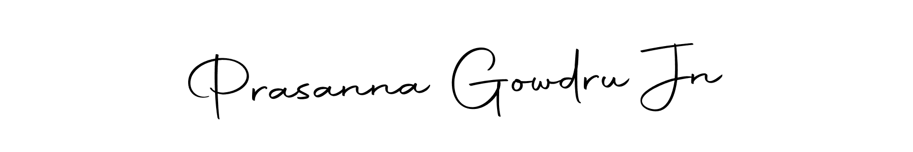 The best way (Autography-DOLnW) to make a short signature is to pick only two or three words in your name. The name Prasanna Gowdru Jn include a total of six letters. For converting this name. Prasanna Gowdru Jn signature style 10 images and pictures png