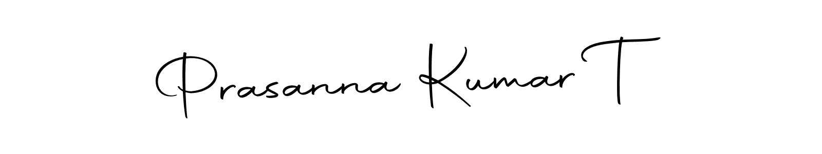 How to make Prasanna Kumar T name signature. Use Autography-DOLnW style for creating short signs online. This is the latest handwritten sign. Prasanna Kumar T signature style 10 images and pictures png