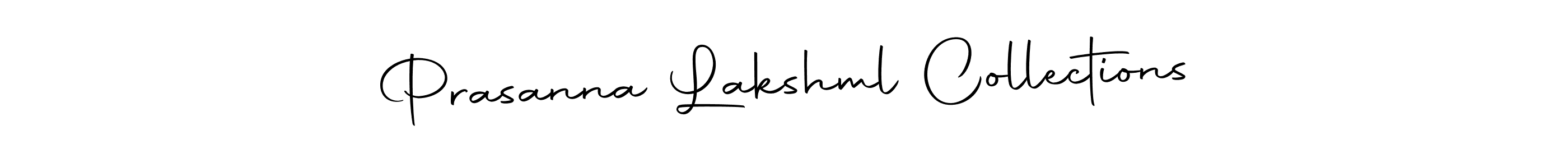 The best way (Autography-DOLnW) to make a short signature is to pick only two or three words in your name. The name Prasanna Lakshml Collections include a total of six letters. For converting this name. Prasanna Lakshml Collections signature style 10 images and pictures png