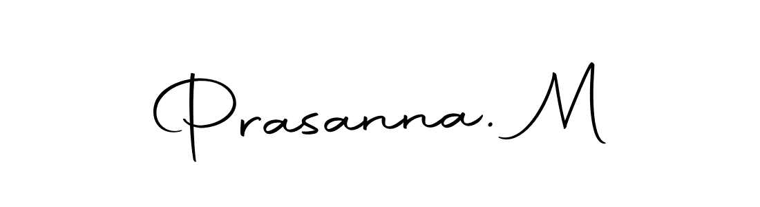 if you are searching for the best signature style for your name Prasanna. M. so please give up your signature search. here we have designed multiple signature styles  using Autography-DOLnW. Prasanna. M signature style 10 images and pictures png