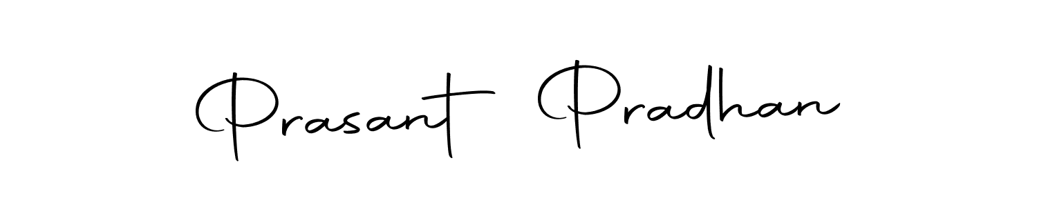 How to make Prasant Pradhan name signature. Use Autography-DOLnW style for creating short signs online. This is the latest handwritten sign. Prasant Pradhan signature style 10 images and pictures png