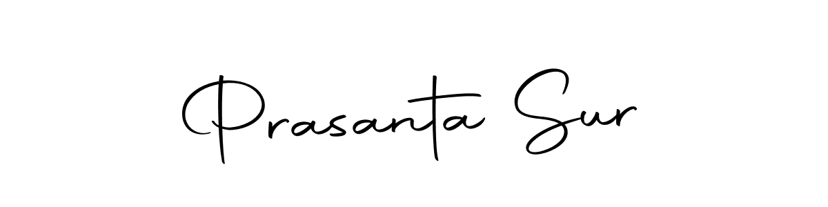 The best way (Autography-DOLnW) to make a short signature is to pick only two or three words in your name. The name Prasanta Sur include a total of six letters. For converting this name. Prasanta Sur signature style 10 images and pictures png