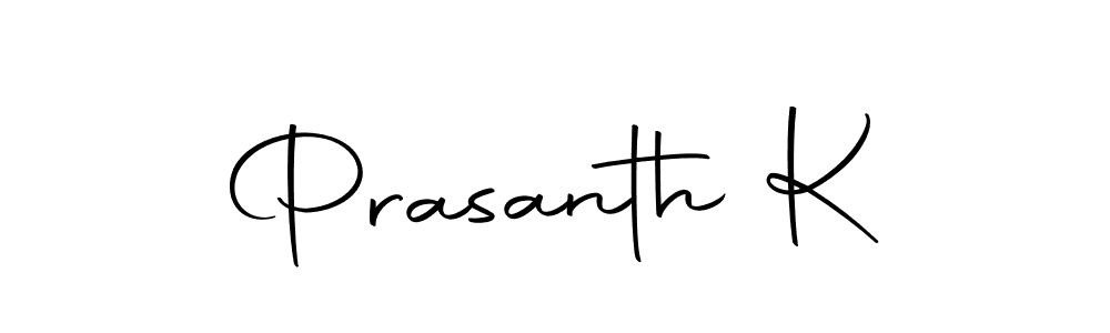 Make a beautiful signature design for name Prasanth K. Use this online signature maker to create a handwritten signature for free. Prasanth K signature style 10 images and pictures png