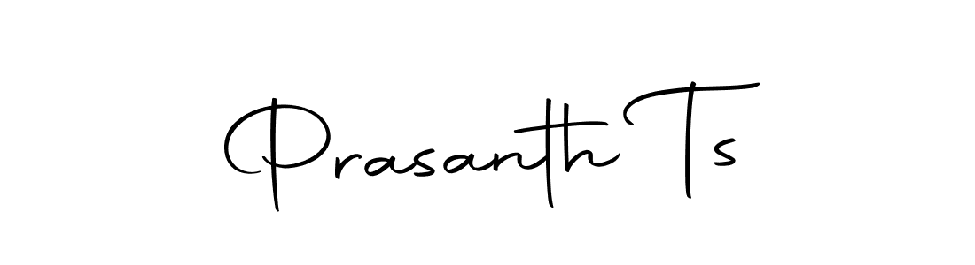 How to make Prasanth Ts name signature. Use Autography-DOLnW style for creating short signs online. This is the latest handwritten sign. Prasanth Ts signature style 10 images and pictures png