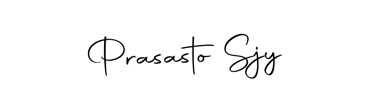 Design your own signature with our free online signature maker. With this signature software, you can create a handwritten (Autography-DOLnW) signature for name Prasasto Sjy. Prasasto Sjy signature style 10 images and pictures png