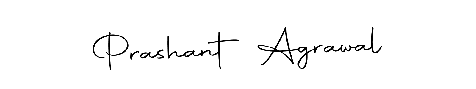 Design your own signature with our free online signature maker. With this signature software, you can create a handwritten (Autography-DOLnW) signature for name Prashant Agrawal. Prashant Agrawal signature style 10 images and pictures png