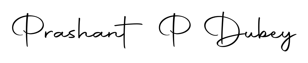 Personalize your online presence with Prashant P Dubey signature rendered in elegant Autography-DOLnW font. Great for website footers and blogs. Prashant P Dubey signature style 10 images and pictures png