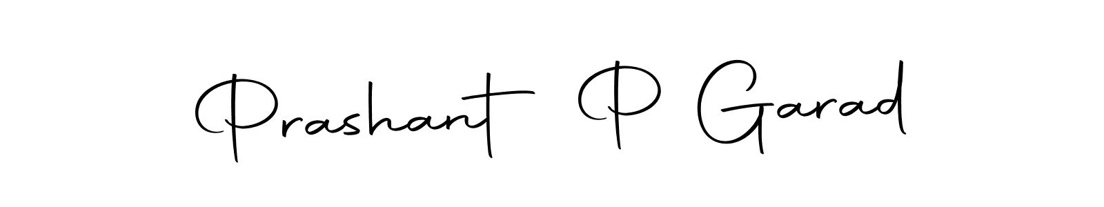 How to make Prashant P Garad name signature. Use Autography-DOLnW style for creating short signs online. This is the latest handwritten sign. Prashant P Garad signature style 10 images and pictures png