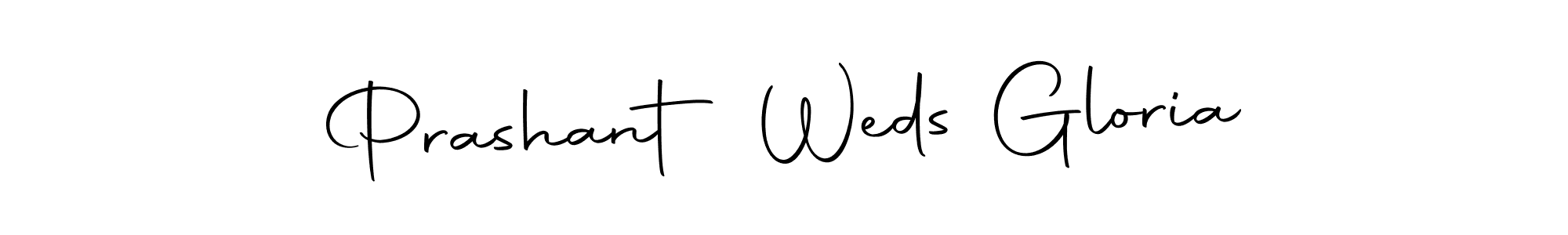 You should practise on your own different ways (Autography-DOLnW) to write your name (Prashant Weds Gloria) in signature. don't let someone else do it for you. Prashant Weds Gloria signature style 10 images and pictures png