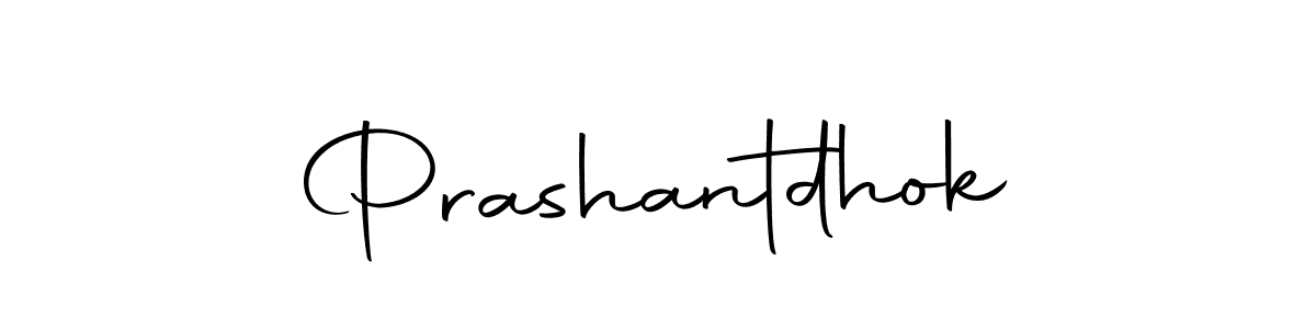 Prashantdhok stylish signature style. Best Handwritten Sign (Autography-DOLnW) for my name. Handwritten Signature Collection Ideas for my name Prashantdhok. Prashantdhok signature style 10 images and pictures png