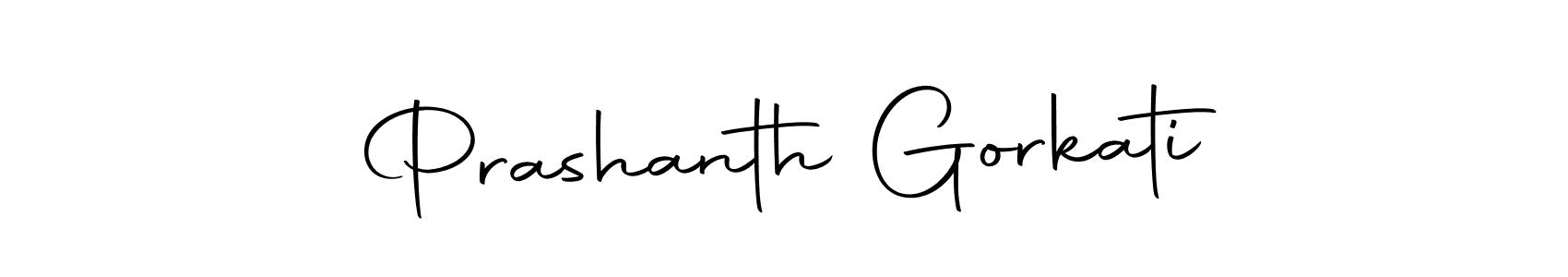 Prashanth Gorkati stylish signature style. Best Handwritten Sign (Autography-DOLnW) for my name. Handwritten Signature Collection Ideas for my name Prashanth Gorkati. Prashanth Gorkati signature style 10 images and pictures png