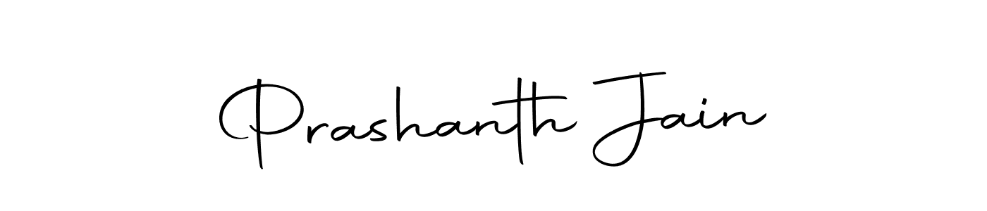 How to make Prashanth Jain name signature. Use Autography-DOLnW style for creating short signs online. This is the latest handwritten sign. Prashanth Jain signature style 10 images and pictures png