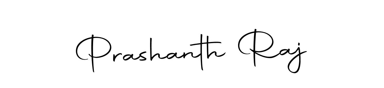 How to make Prashanth Raj name signature. Use Autography-DOLnW style for creating short signs online. This is the latest handwritten sign. Prashanth Raj signature style 10 images and pictures png