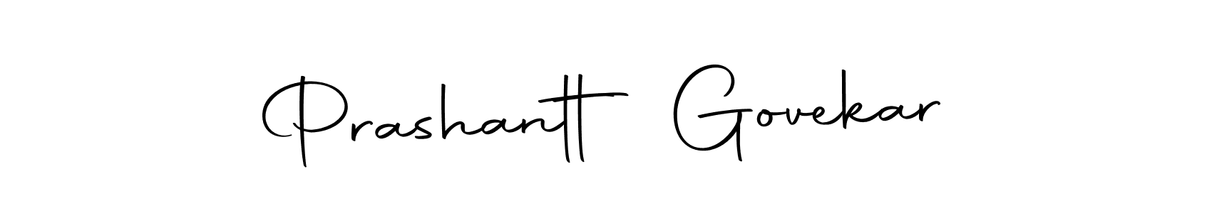 Make a beautiful signature design for name Prashantt Govekar. Use this online signature maker to create a handwritten signature for free. Prashantt Govekar signature style 10 images and pictures png