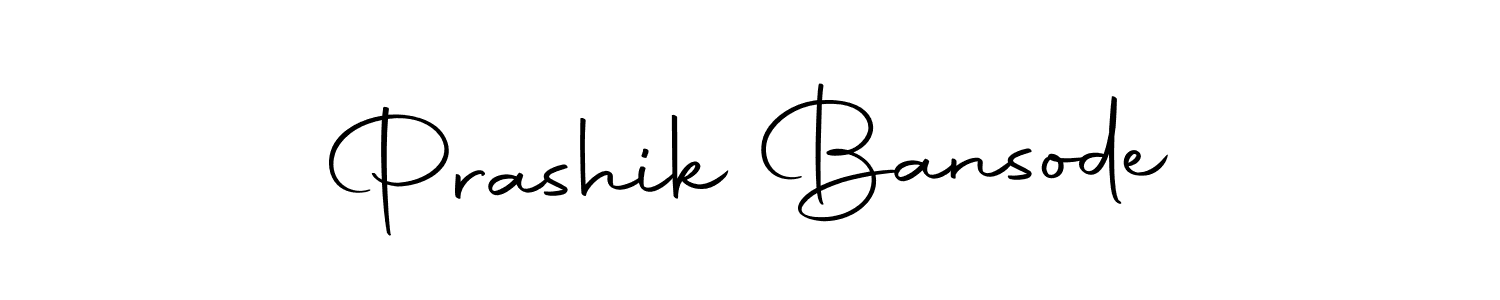 Create a beautiful signature design for name Prashik Bansode. With this signature (Autography-DOLnW) fonts, you can make a handwritten signature for free. Prashik Bansode signature style 10 images and pictures png