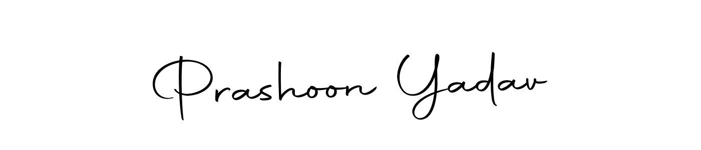 Make a short Prashoon Yadav signature style. Manage your documents anywhere anytime using Autography-DOLnW. Create and add eSignatures, submit forms, share and send files easily. Prashoon Yadav signature style 10 images and pictures png