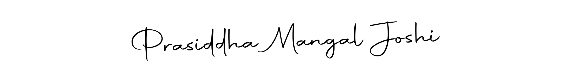 How to make Prasiddha Mangal Joshi name signature. Use Autography-DOLnW style for creating short signs online. This is the latest handwritten sign. Prasiddha Mangal Joshi signature style 10 images and pictures png