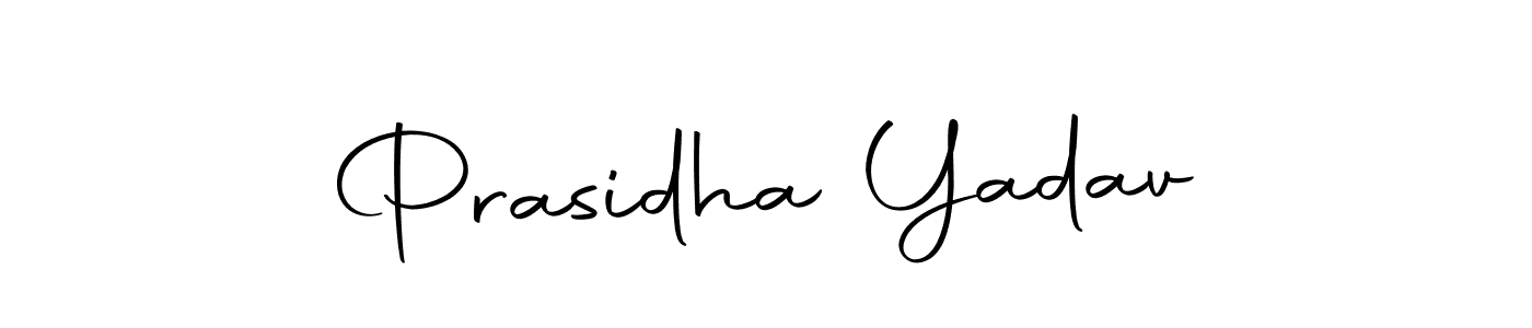 You should practise on your own different ways (Autography-DOLnW) to write your name (Prasidha Yadav) in signature. don't let someone else do it for you. Prasidha Yadav signature style 10 images and pictures png
