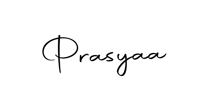 How to make Prasyaa signature? Autography-DOLnW is a professional autograph style. Create handwritten signature for Prasyaa name. Prasyaa signature style 10 images and pictures png