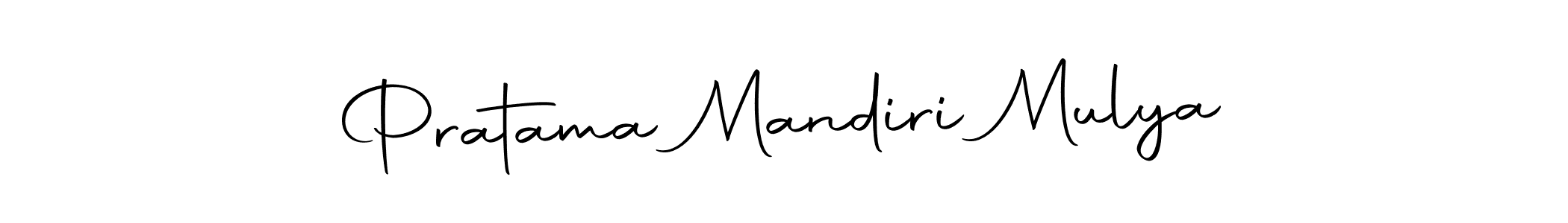 Design your own signature with our free online signature maker. With this signature software, you can create a handwritten (Autography-DOLnW) signature for name Pratama Mandiri Mulya. Pratama Mandiri Mulya signature style 10 images and pictures png