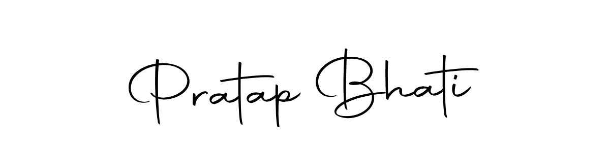 How to make Pratap Bhati name signature. Use Autography-DOLnW style for creating short signs online. This is the latest handwritten sign. Pratap Bhati signature style 10 images and pictures png