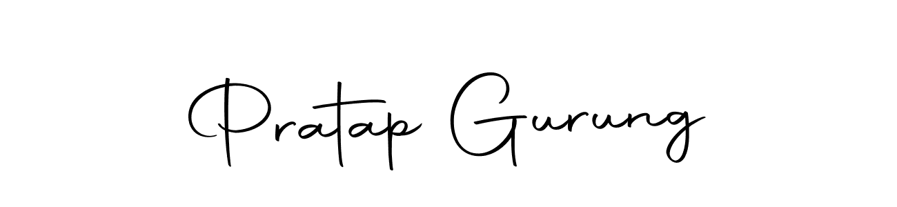 Design your own signature with our free online signature maker. With this signature software, you can create a handwritten (Autography-DOLnW) signature for name Pratap Gurung. Pratap Gurung signature style 10 images and pictures png