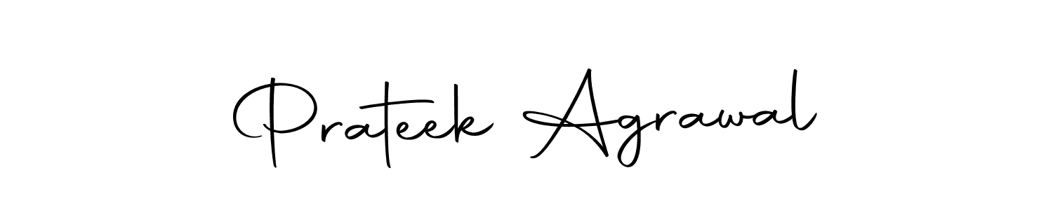 Make a beautiful signature design for name Prateek Agrawal. Use this online signature maker to create a handwritten signature for free. Prateek Agrawal signature style 10 images and pictures png