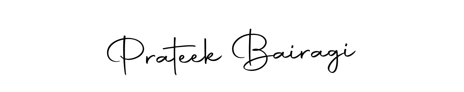 How to make Prateek Bairagi name signature. Use Autography-DOLnW style for creating short signs online. This is the latest handwritten sign. Prateek Bairagi signature style 10 images and pictures png