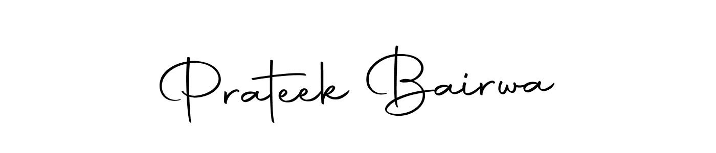 Create a beautiful signature design for name Prateek Bairwa. With this signature (Autography-DOLnW) fonts, you can make a handwritten signature for free. Prateek Bairwa signature style 10 images and pictures png