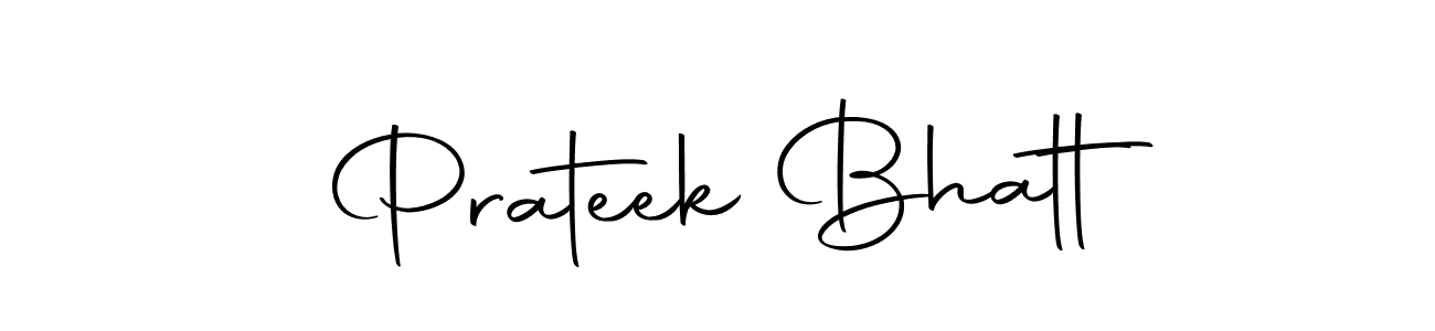 Make a short Prateek Bhatt signature style. Manage your documents anywhere anytime using Autography-DOLnW. Create and add eSignatures, submit forms, share and send files easily. Prateek Bhatt signature style 10 images and pictures png