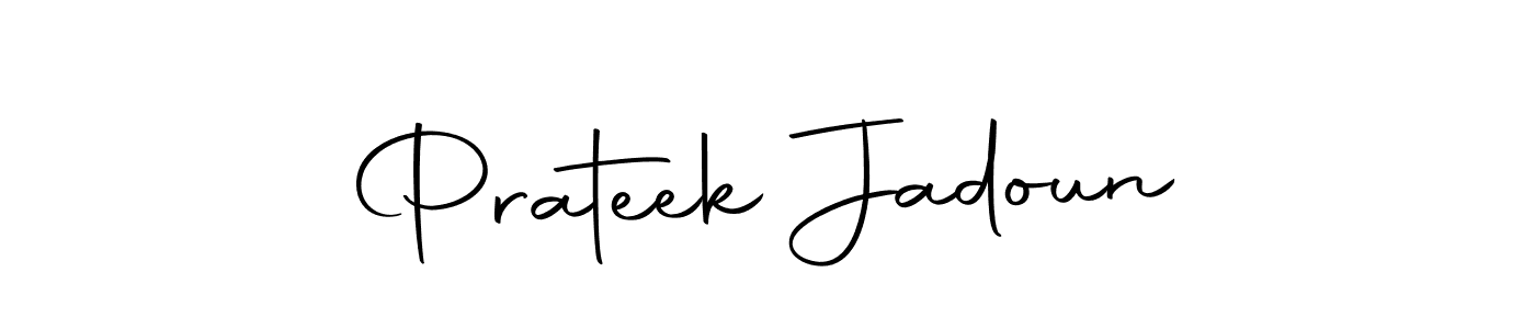 if you are searching for the best signature style for your name Prateek Jadoun. so please give up your signature search. here we have designed multiple signature styles  using Autography-DOLnW. Prateek Jadoun signature style 10 images and pictures png