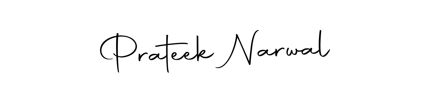 Design your own signature with our free online signature maker. With this signature software, you can create a handwritten (Autography-DOLnW) signature for name Prateek Narwal. Prateek Narwal signature style 10 images and pictures png