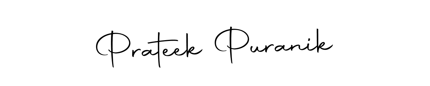 How to make Prateek Puranik signature? Autography-DOLnW is a professional autograph style. Create handwritten signature for Prateek Puranik name. Prateek Puranik signature style 10 images and pictures png