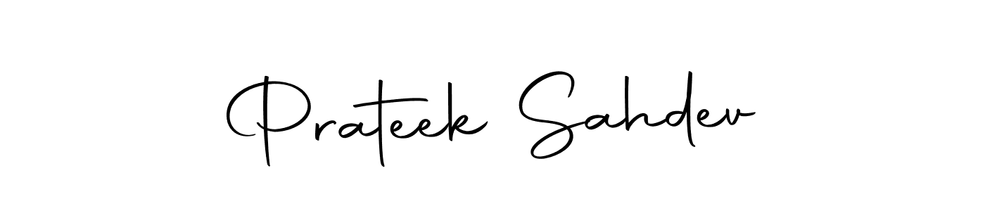 Design your own signature with our free online signature maker. With this signature software, you can create a handwritten (Autography-DOLnW) signature for name Prateek Sahdev. Prateek Sahdev signature style 10 images and pictures png