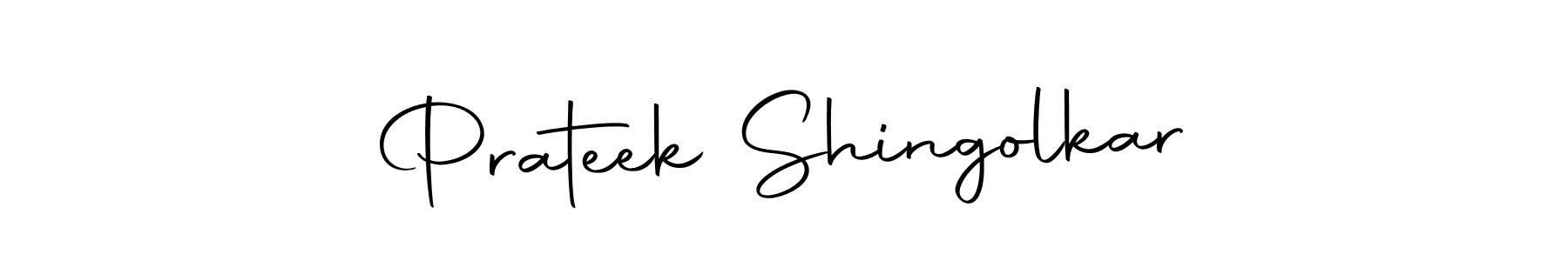 Design your own signature with our free online signature maker. With this signature software, you can create a handwritten (Autography-DOLnW) signature for name Prateek Shingolkar. Prateek Shingolkar signature style 10 images and pictures png