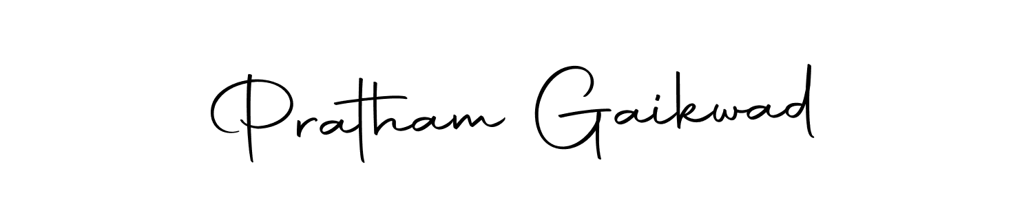 Create a beautiful signature design for name Pratham Gaikwad. With this signature (Autography-DOLnW) fonts, you can make a handwritten signature for free. Pratham Gaikwad signature style 10 images and pictures png