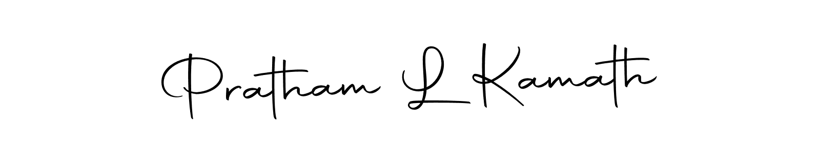 Design your own signature with our free online signature maker. With this signature software, you can create a handwritten (Autography-DOLnW) signature for name Pratham L Kamath. Pratham L Kamath signature style 10 images and pictures png