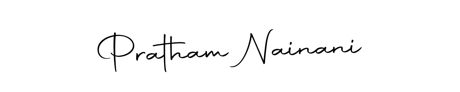 Design your own signature with our free online signature maker. With this signature software, you can create a handwritten (Autography-DOLnW) signature for name Pratham Nainani. Pratham Nainani signature style 10 images and pictures png