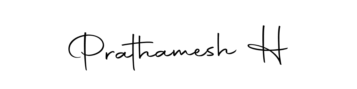 How to make Prathamesh H name signature. Use Autography-DOLnW style for creating short signs online. This is the latest handwritten sign. Prathamesh H signature style 10 images and pictures png