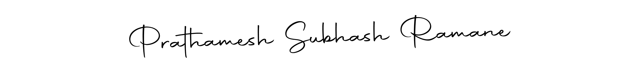 The best way (Autography-DOLnW) to make a short signature is to pick only two or three words in your name. The name Prathamesh Subhash Ramane include a total of six letters. For converting this name. Prathamesh Subhash Ramane signature style 10 images and pictures png