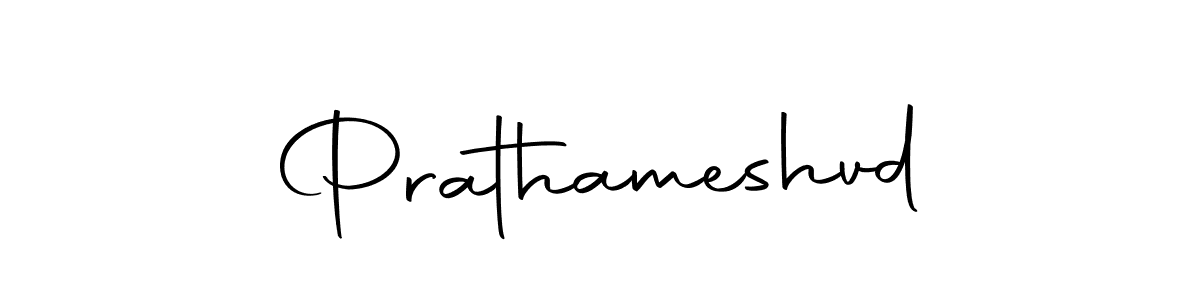 Design your own signature with our free online signature maker. With this signature software, you can create a handwritten (Autography-DOLnW) signature for name Prathameshvd. Prathameshvd signature style 10 images and pictures png