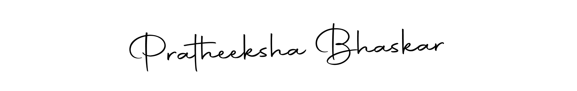Autography-DOLnW is a professional signature style that is perfect for those who want to add a touch of class to their signature. It is also a great choice for those who want to make their signature more unique. Get Pratheeksha Bhaskar name to fancy signature for free. Pratheeksha Bhaskar signature style 10 images and pictures png
