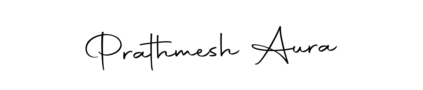 How to make Prathmesh Aura name signature. Use Autography-DOLnW style for creating short signs online. This is the latest handwritten sign. Prathmesh Aura signature style 10 images and pictures png
