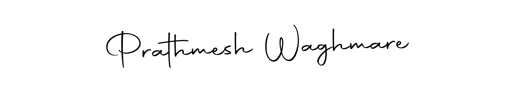 How to make Prathmesh Waghmare name signature. Use Autography-DOLnW style for creating short signs online. This is the latest handwritten sign. Prathmesh Waghmare signature style 10 images and pictures png