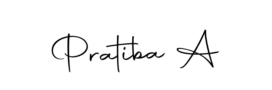 Make a beautiful signature design for name Pratiba A. Use this online signature maker to create a handwritten signature for free. Pratiba A signature style 10 images and pictures png